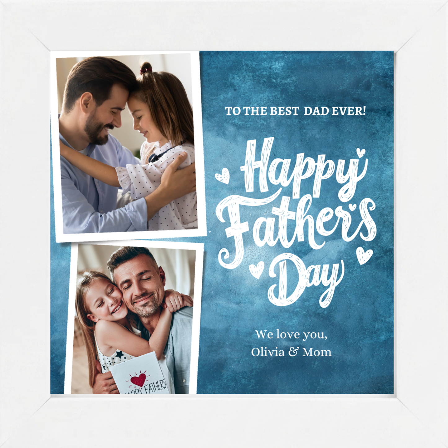 Customized Father's Day Photo Frame | Personalized Gift for Dad