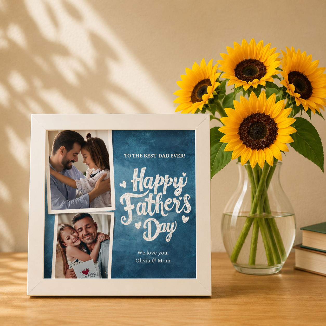Customized Father's Day Photo Frame | Personalized Gift for Dad