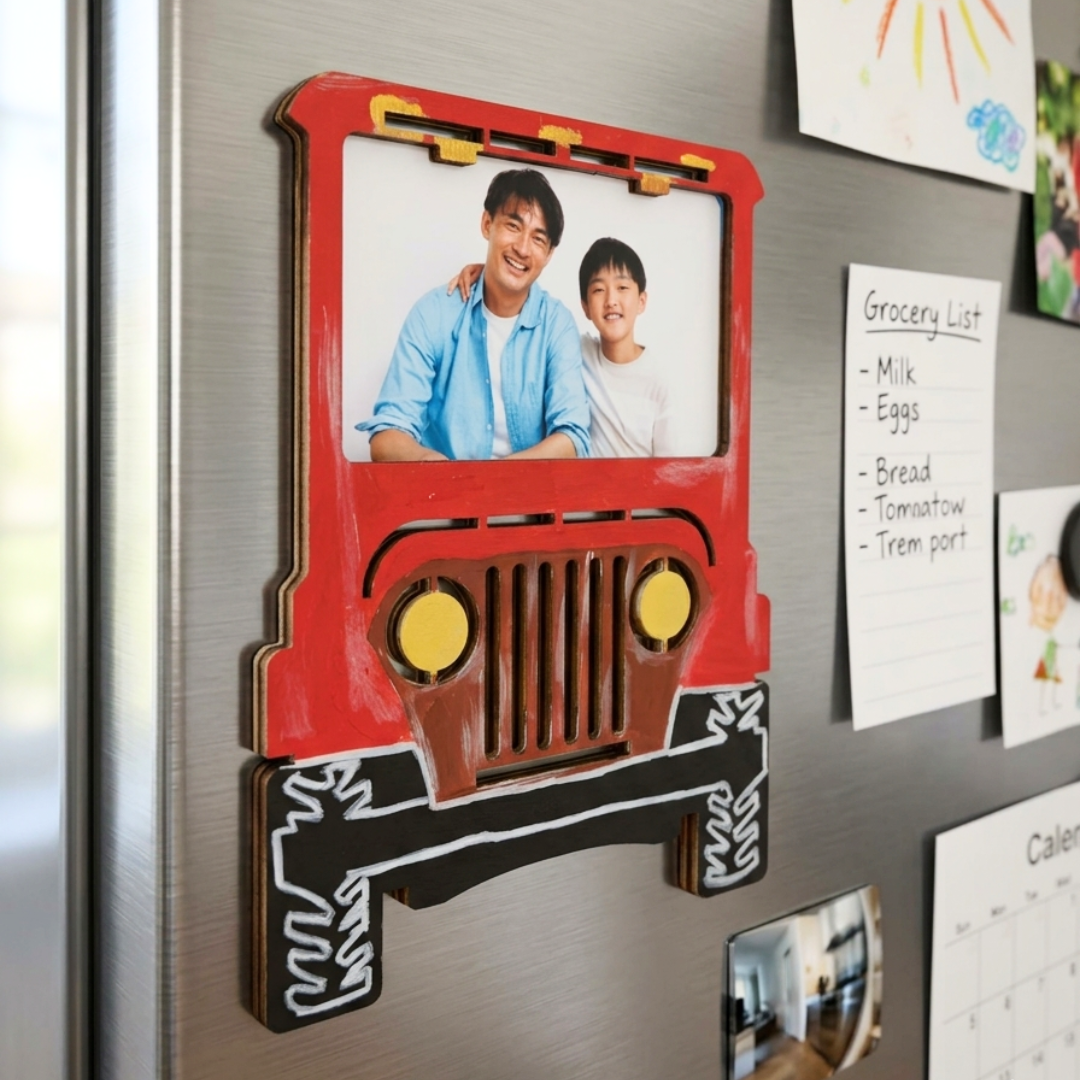 Personalized Father’s Day Photo Fridge Magnet