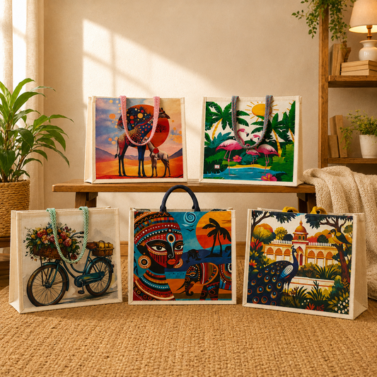Ready-to-Use Printed Canvas Tote Bag Collection | Premium Canvas Bags for Corporate Gifting, Events & Everyday Use